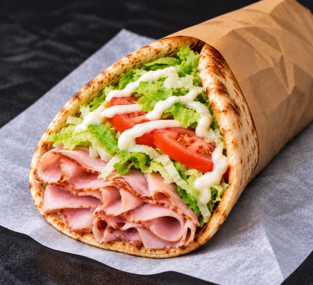 Ham & Cheese Pita.