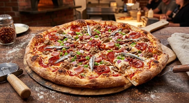 Wise Guys Special Pizza.