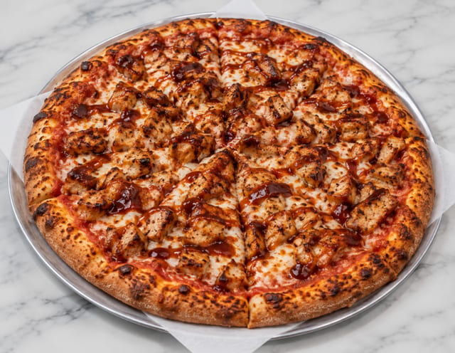 BBQ Chicken Pizza.