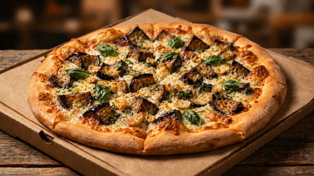 Melanzana Pizza.