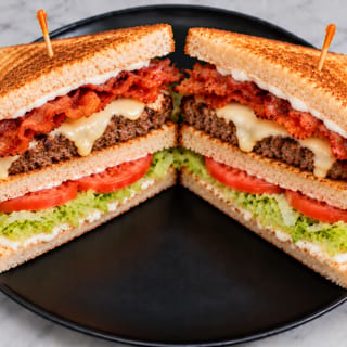 Cheeseburger Club Sandwich