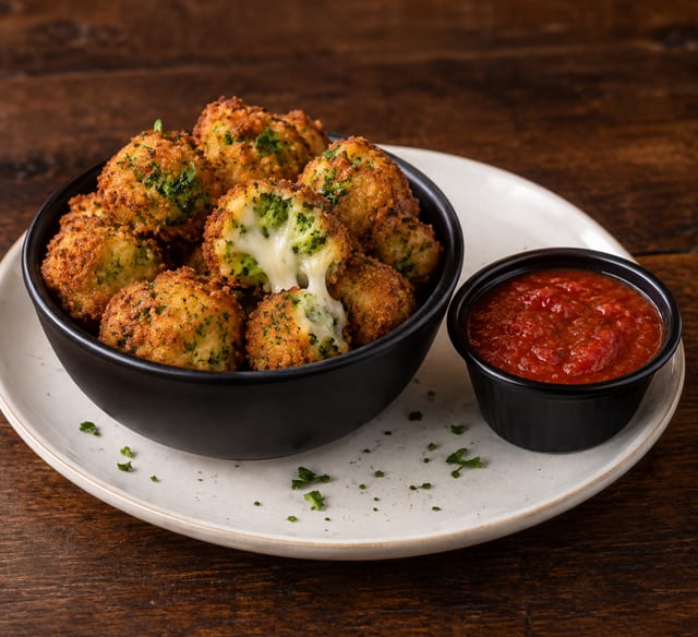 Fried Broccoli & Cheese.
