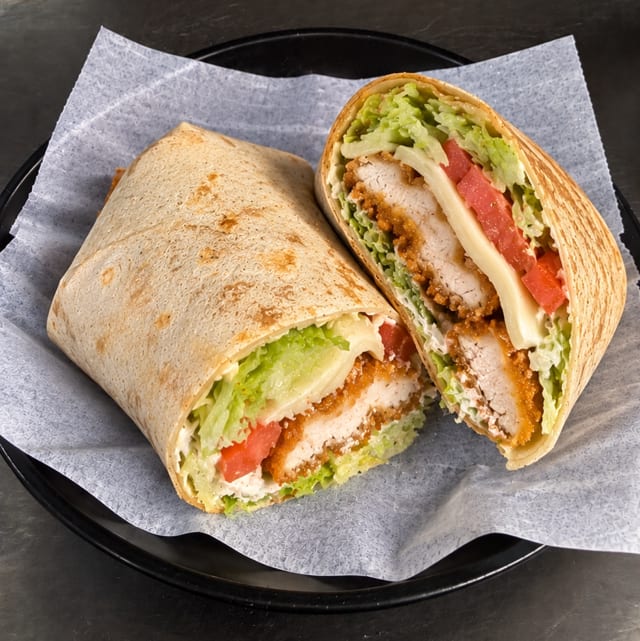 Chicken Cutlet Wrap.