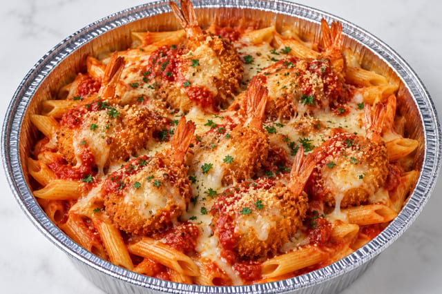 Shrimp Parmigiana.