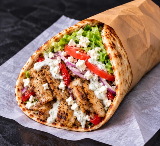 Chicken Gyro Pita.