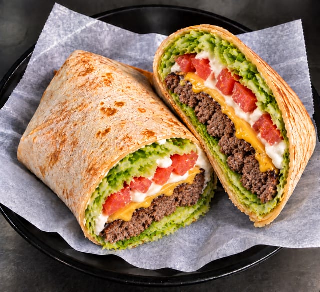 Hamburger Wrap.