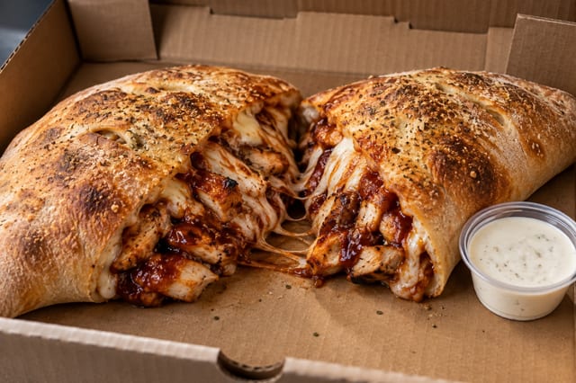 BBQ Chicken Calzone.