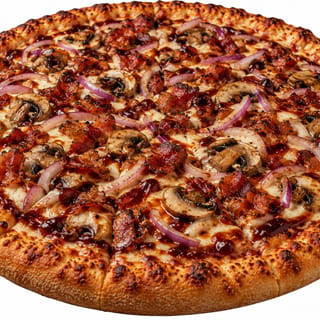 BBQ Bacon & Mushroom Pizza