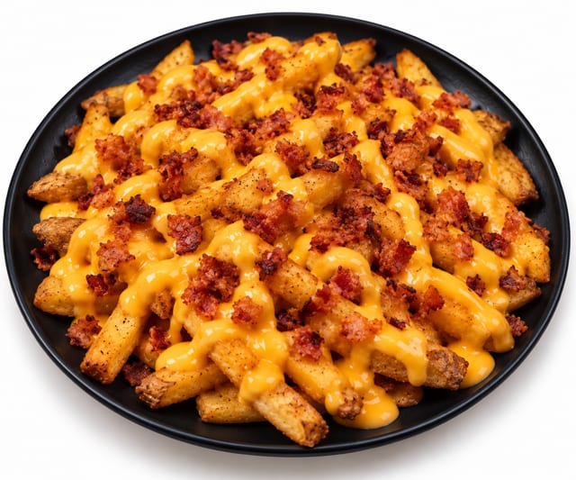 French Fries with Cheese & Bacon.
