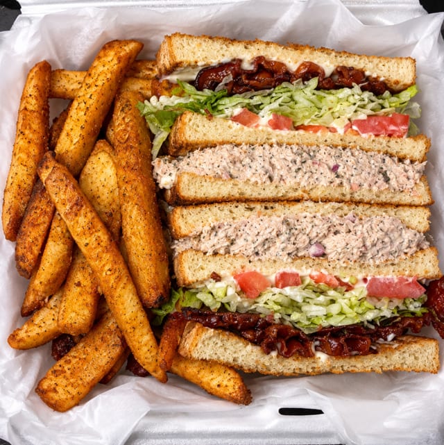 Tuna Club Sandwich.