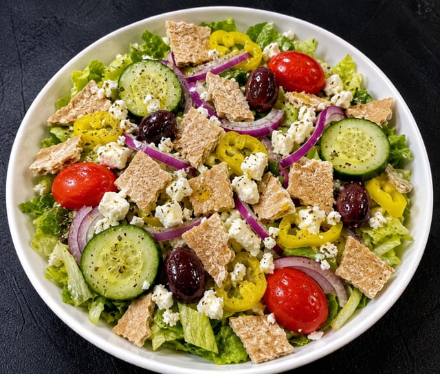 Chicken Gyro Salad.