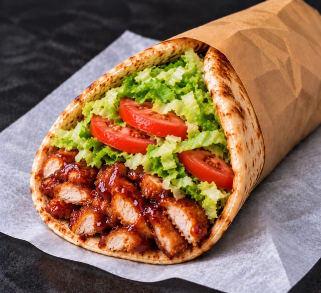 BBQ Chicken Pita.