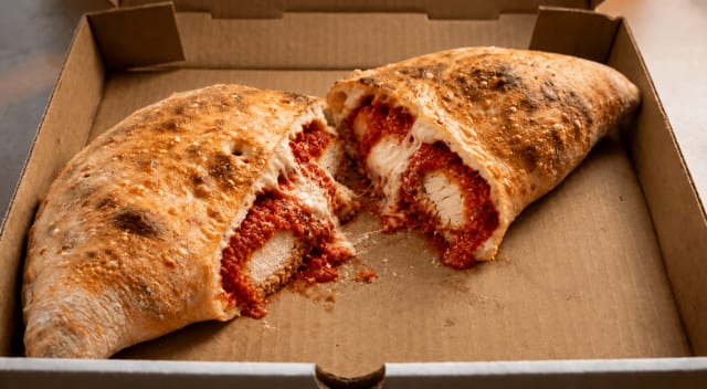 Chicken Parm Calzone.