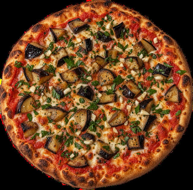 Eggplant Special Pizza.
