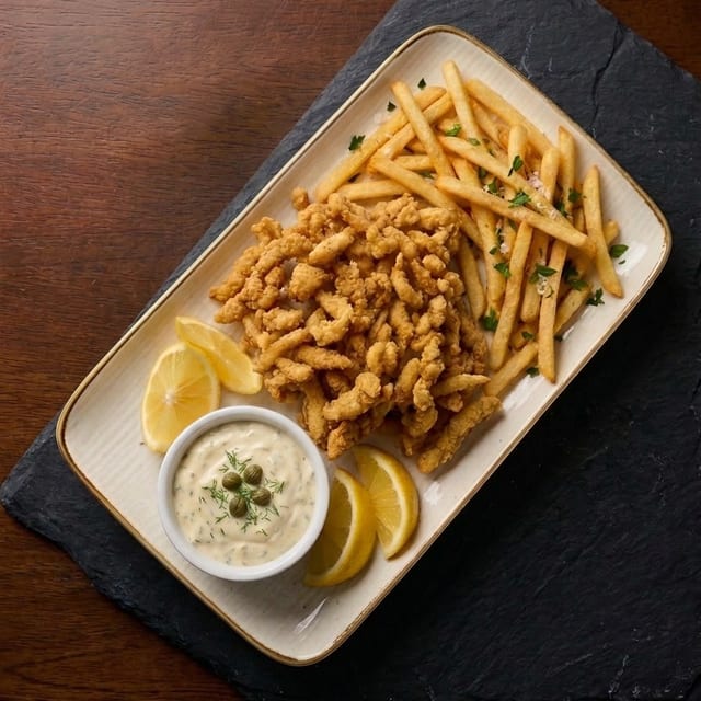 Fried Clams Dinner.