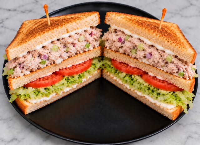 Tuna Club Sandwich.