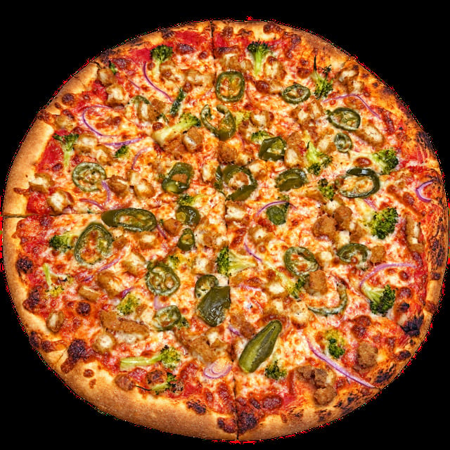 The Flaming Gangster Pizza.